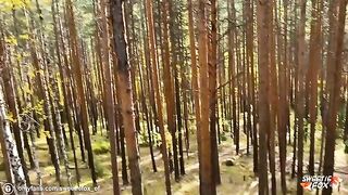 Girl was fucked hard in the woods by a young man