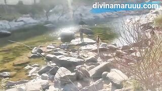 Public sex in the countryside of Cordoba, Spain, with a hot blonde babe