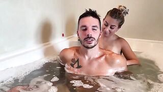 Skinny blonde teen Riley Reid rides big cock