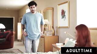 Ginger stepmom Marie McCray seduced by her stepson's cock picture