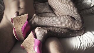 Sex with a girl in high heels and stockings is the best