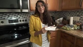 My stepmom is a big ass and she milks me in the morning when my dad isn't around