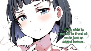 Leafa Suguha’s big tits anime Joi sex with a thrilling finish