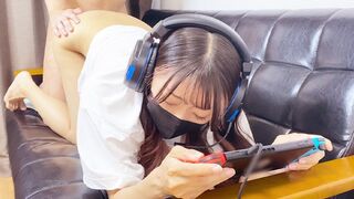 A young girl with a vagina is fucking instead of playing games
