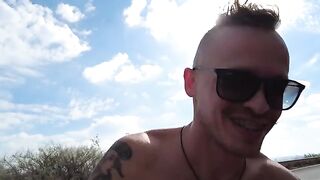 We told the girls we were bloggers, and they let us fuck on the beach
