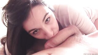 Skinny and sexy brunette gets fucked deep and hard