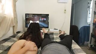 I fucked a sexy gamer girl with big tits, it was awesome