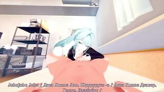 Hentai with a beautiful girl and the hottest Faruzan action