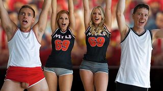 Football Final Four with a steamy stepmom twist, featuring Rachael Cavalli and Sedona Reign