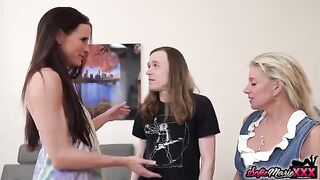 Hot stepmom action with Sofie Marie and Payton Hall in steamy swap