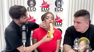 Sara Blonde gets fucked after a hot interview