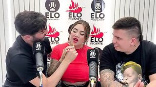 Sara Blonde gets fucked after a hot interview