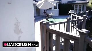 Pervert stepdad secretly films Eliza Ibarra making love in POV style