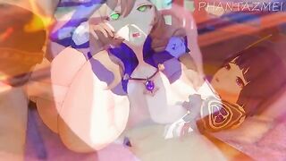 Genshin Impact animated porn compilation featuring Lisa and Eula’s intense scenes