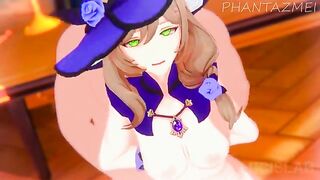 Genshin Impact animated porn compilation featuring Lisa and Eula’s intense scenes