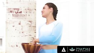 Busty black-haired babe Bella Rolland gets fucked by pervert landlord