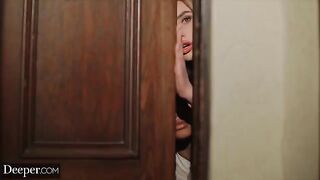 Two women are being hosted by a mysterious figure in an intense scenario
