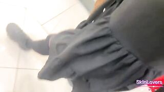 A girl will fuck anywhere, even in public restrooms