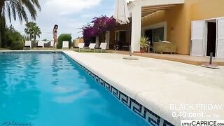 Underwater blowjob with the stunning Little Caprice