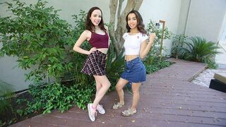 Two stepdaughters share a messy, hot situation with their dad
