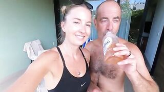 A couple has sex on their vacation in Mexico in this hot homemade video