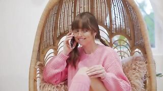 Riley Reid gets horny while on phone with her boyfriend