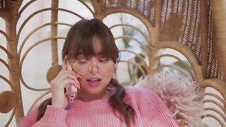 Riley Reid gets horny while on phone with her boyfriend