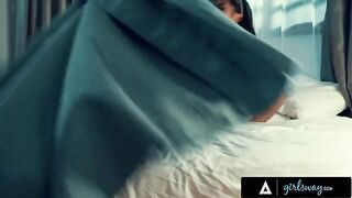 Kendra Spade and Alina Lopez are naughty nuns in a steamy Girlsway scene
