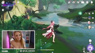 A gamer girl makes a fatal donation in a steamy roleplay scene