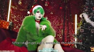 Hot Christmas creampie scene with Grinch as a festive twist