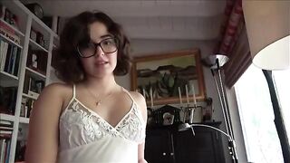 A shy and modest girl with a great body is being fucked by her stepdad