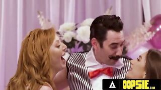 Lauren Phillips and April Olsen play PIN THE SOCK ON THE COCK in a steamy scene