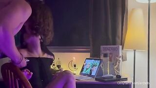 An 18-year-old cute girl gets high and fucks with her boyfriend in a steamy session