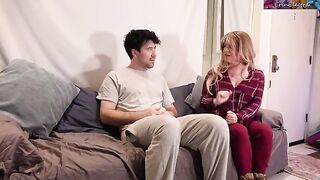 A stepmom puts an end to her stepson's habit of masturbation