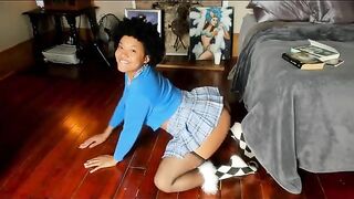 A girl readies herself for her man in a sensual, intimate act