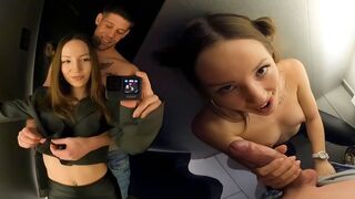Dangerous sex in the dressing room, just like in the risky tales from those steamy Homemade videos
