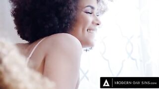 Scarlit Scandal and Alina Ali share husband's cum in wild threesome