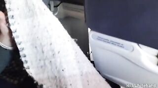 The stewardess is getting fucked by her horny pilot husband in public