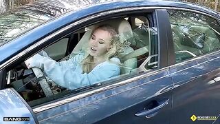 The luckiest mechanic in the world fixed a car and got lucky with a busty babe