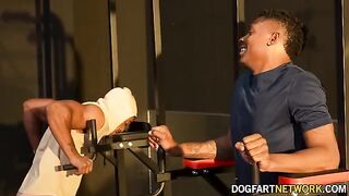 Kay Carter gets fucked by two black guys while her husband watches