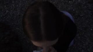 A cute girl was caught getting fucked on the beach by friends
