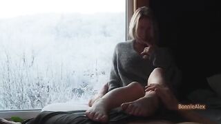 The couple have their intimate and passionate relaxing evening