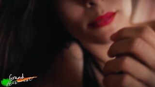 Pervert guy fucked by his stepmom with red lips