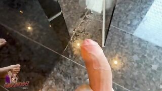 I spy an Austrian girl in the shower and jerk off