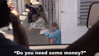 Busty babes don't need money, but the Bang Bus always has some to offer