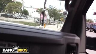 Busty babes don't need money, but the Bang Bus always has some to offer