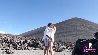 Hiking a volcano and getting an eruption in mouth