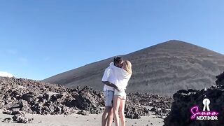 Hiking a volcano and getting an eruption in mouth