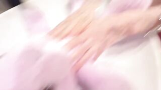 A young girl receives a gift for her birthday, experiencing new sensations