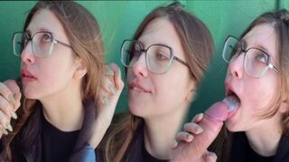 A cute 18-year-old Russian girl gets fucked in the pussy by a guy
